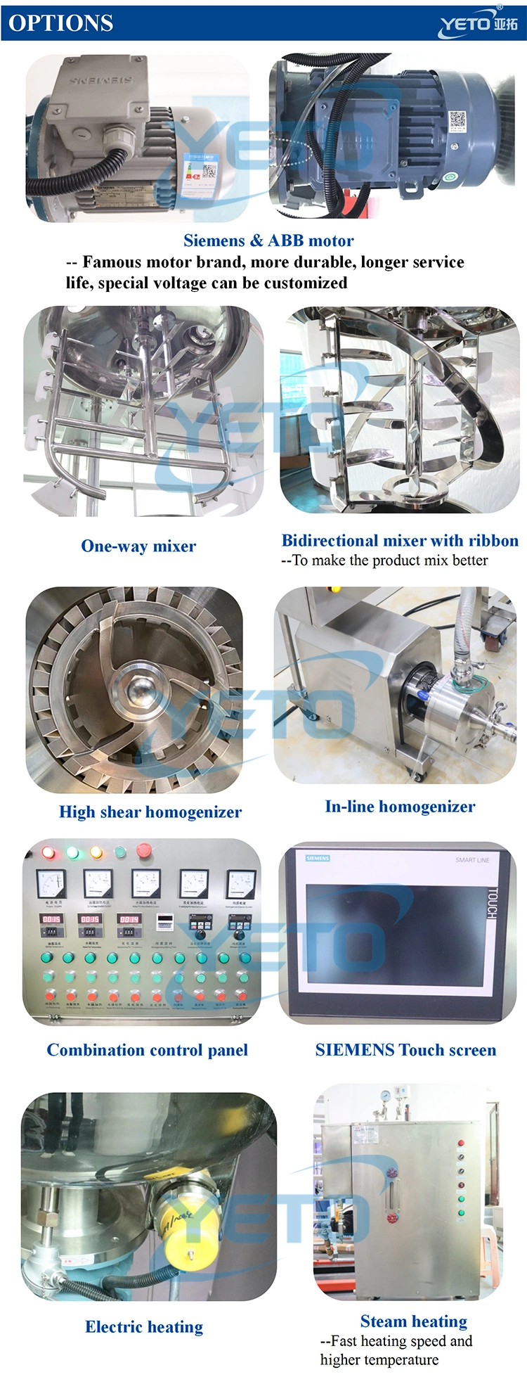 50L Cosmetics Vacuum Homogenizing Emulsifier Face Cream Lotion Mixing Machine Price 10% off